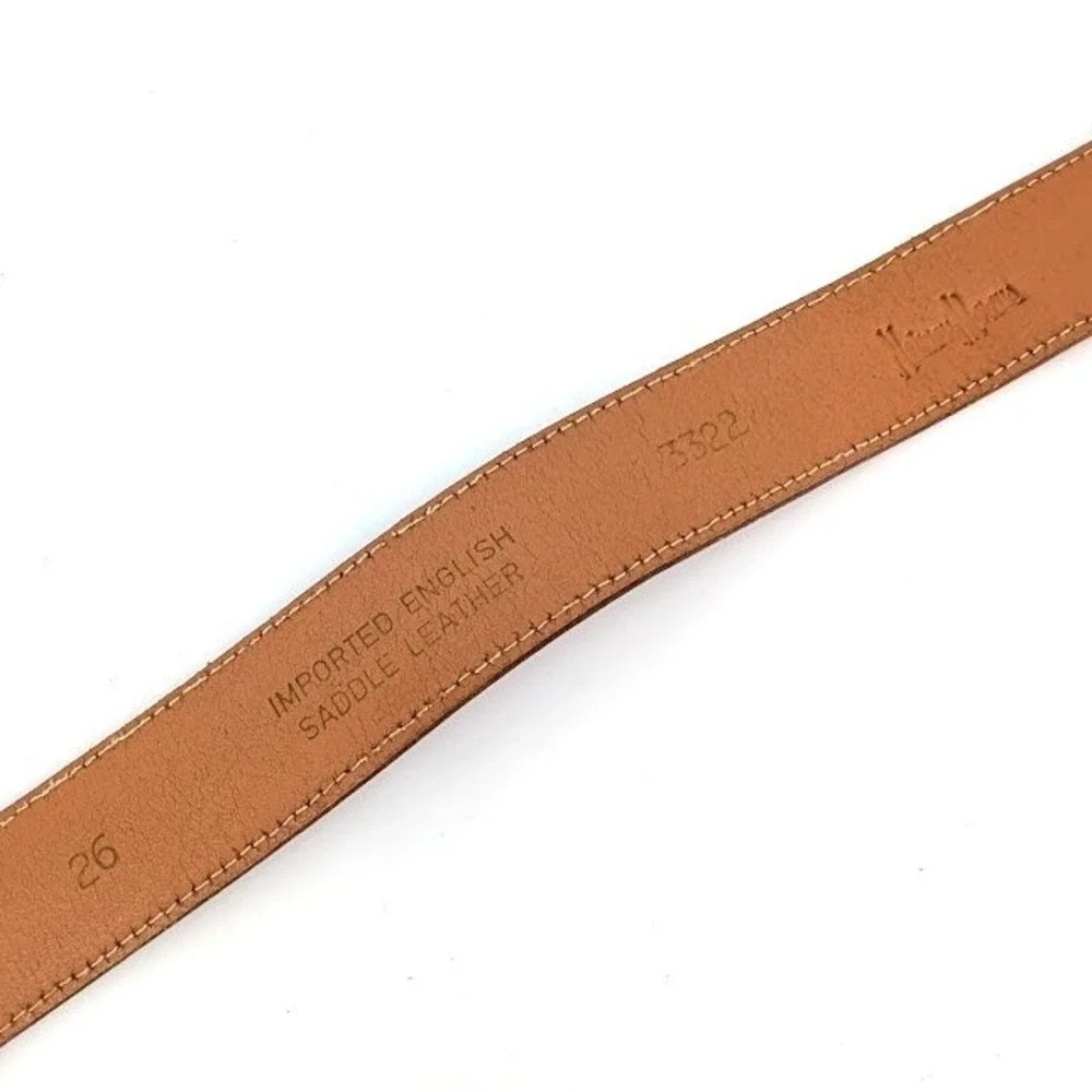 Vintage Neiman Marcus Imported English Saddle Leather Equestrian Belt Size 26